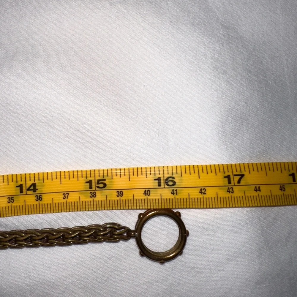 Stephen Dweck Bronze Wheat Chain Vintage Necklace 16